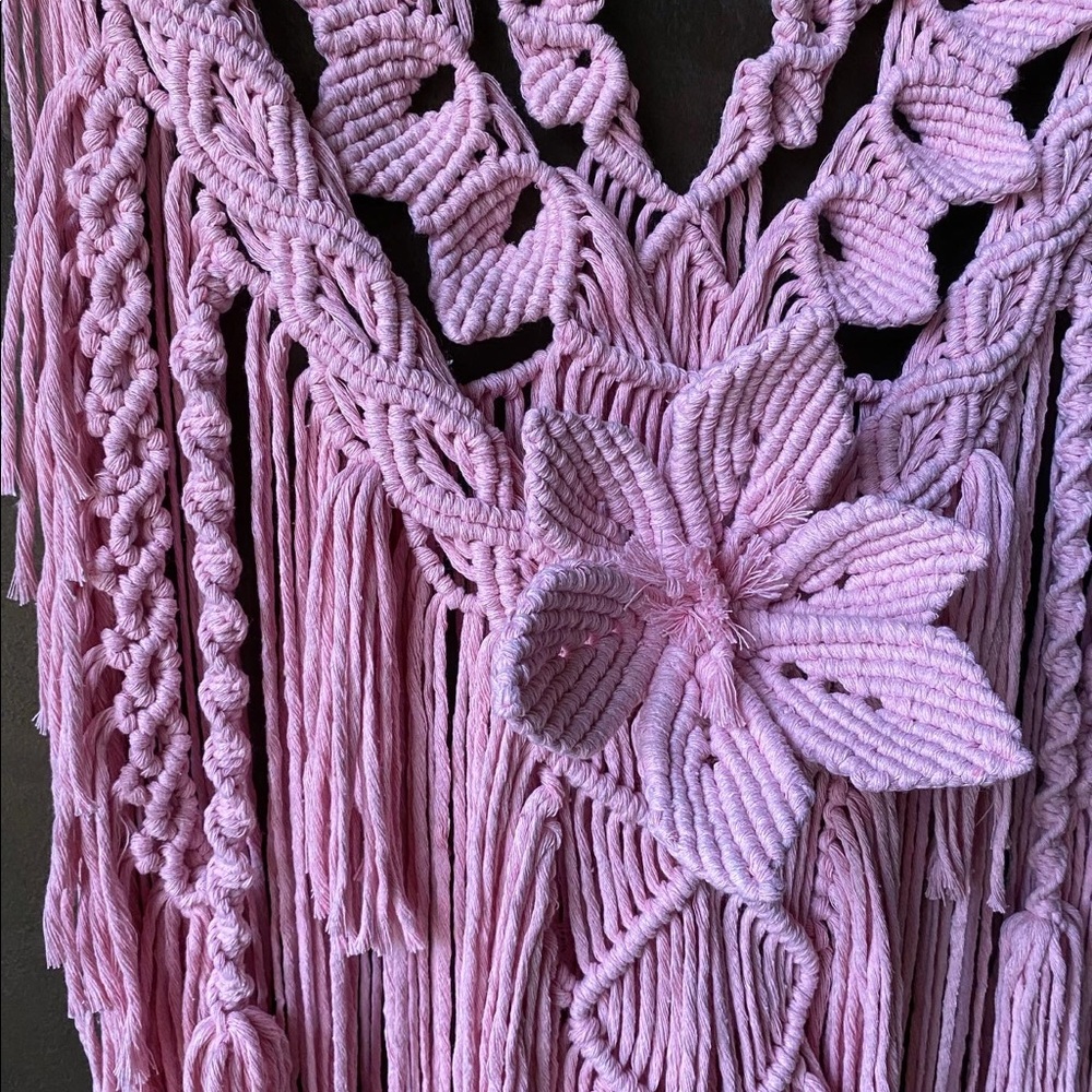 Handmade Macrame Wall Hanging - Picture 2 of 4